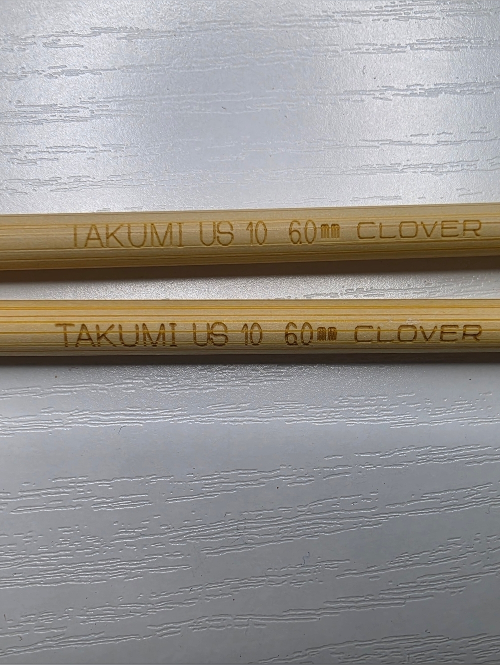 Love Bamboo Knitting Needles - Natural Beige Pair